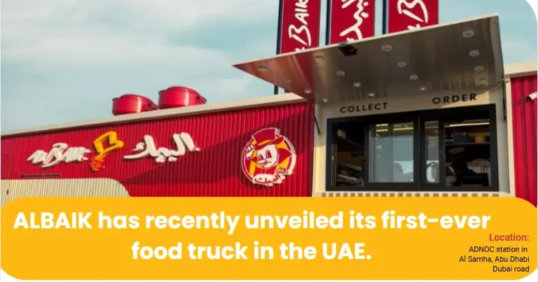 The First AL BAIK food truck in UAE